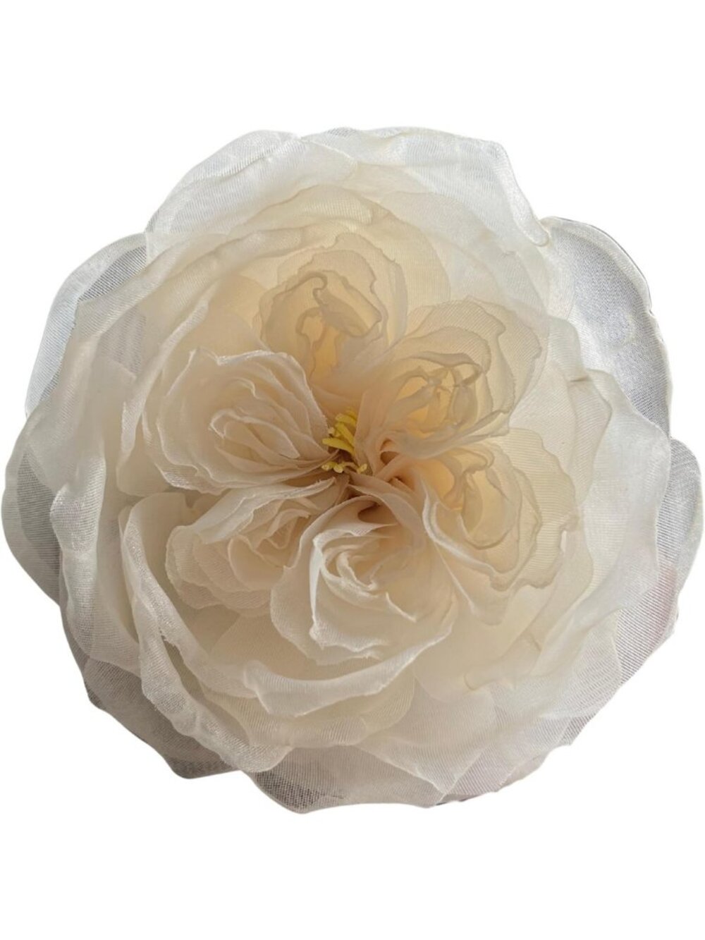 Handcrafted Silk Rose Brooch | Elegant Organza Flower Pin | Unique Floral